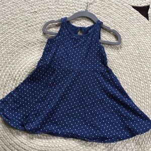 Baby gap dress- 2t. Navy with small white dots.